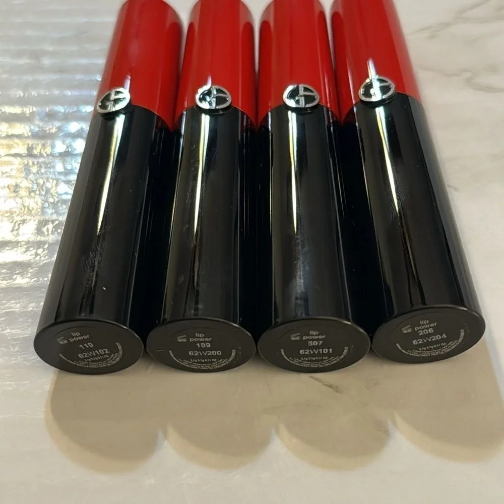 Giorgio Armani lip power‎ long lasting lipstick bundle